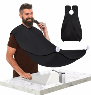 Capa Delantal Para Corte De Barba Afeitado Afeitar Negro