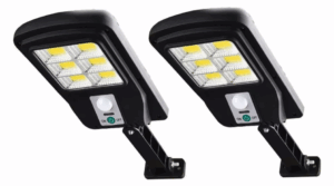 Pack X2 Reflector Foco Solar Recargable 50w Sensor Movimiento