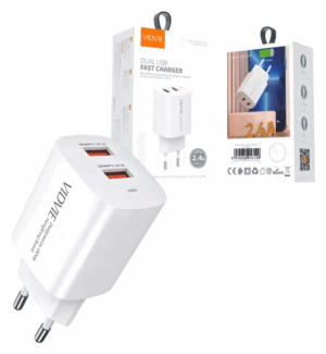 Cargador Usb Dual De Celular Carga Rápida + Cable Micro Usb