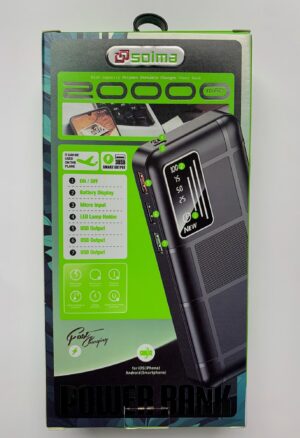 Bateria Externa Solma 20.000 Mha Compatible iPhone Android